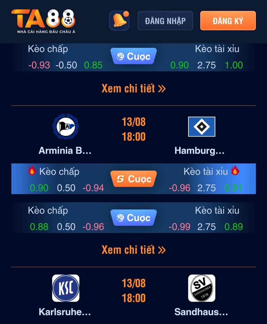 cách đọc kèo bóng đá