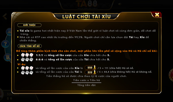 chơi tài xỉu online