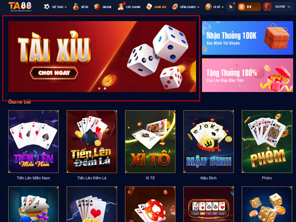 chơi tài xỉu online