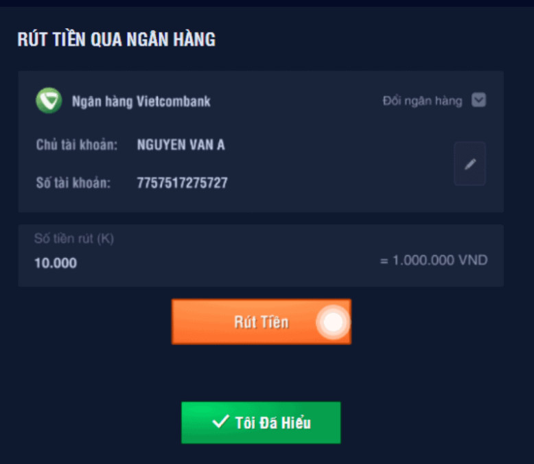 rút tiền Ta88