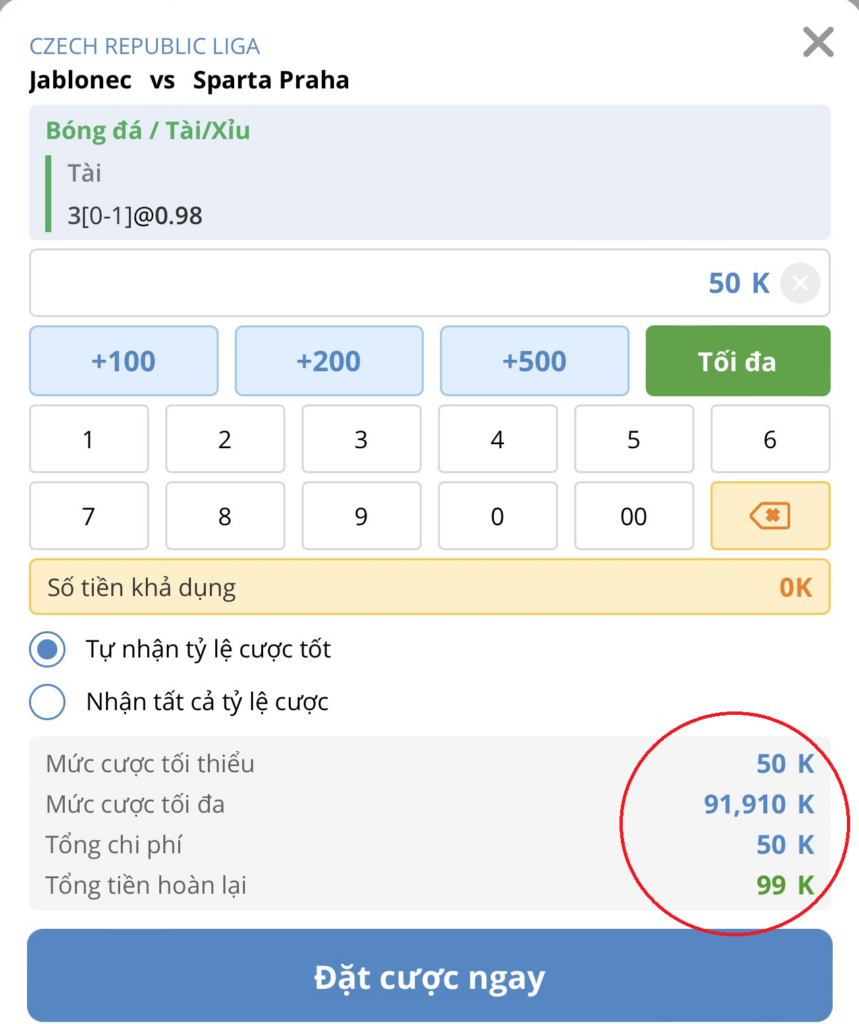 tài xỉu bóng đá nhà cái ta88